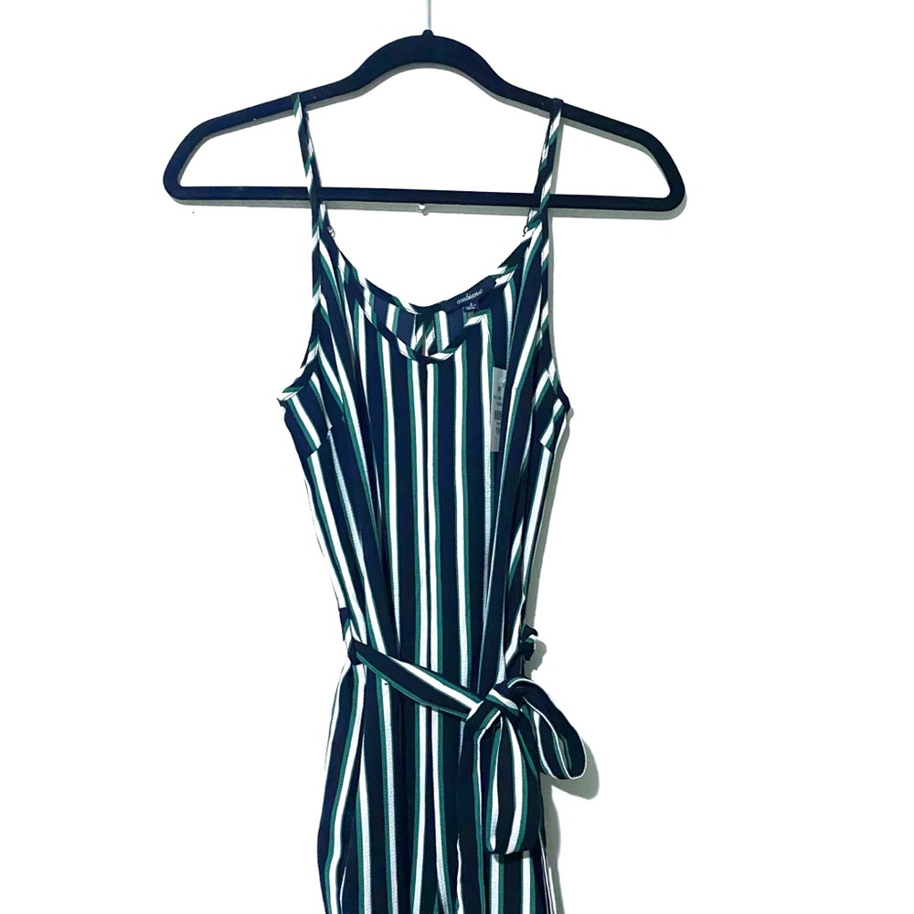 Green Stripe Ambiance Jumpsuit, S/P